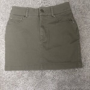 Olive Green Women's Skirt